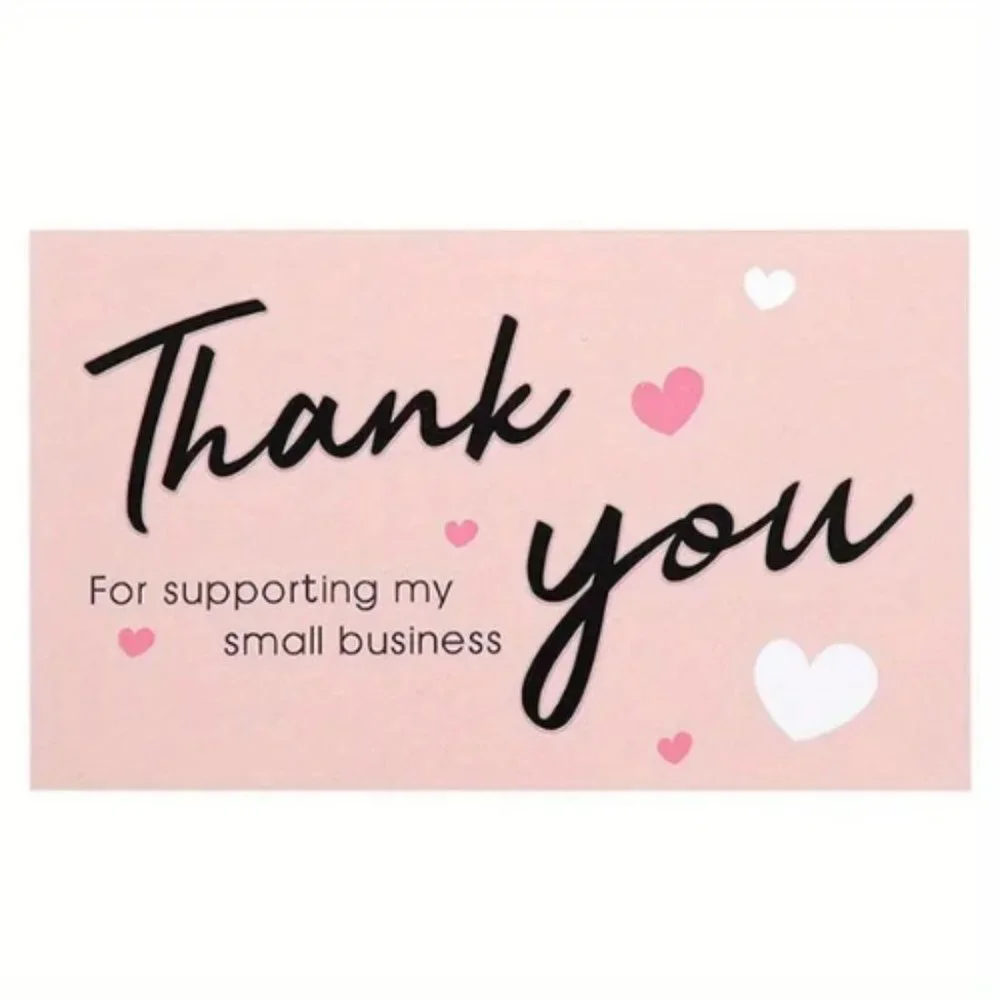 300 Pc Thank you Cards and Stickers